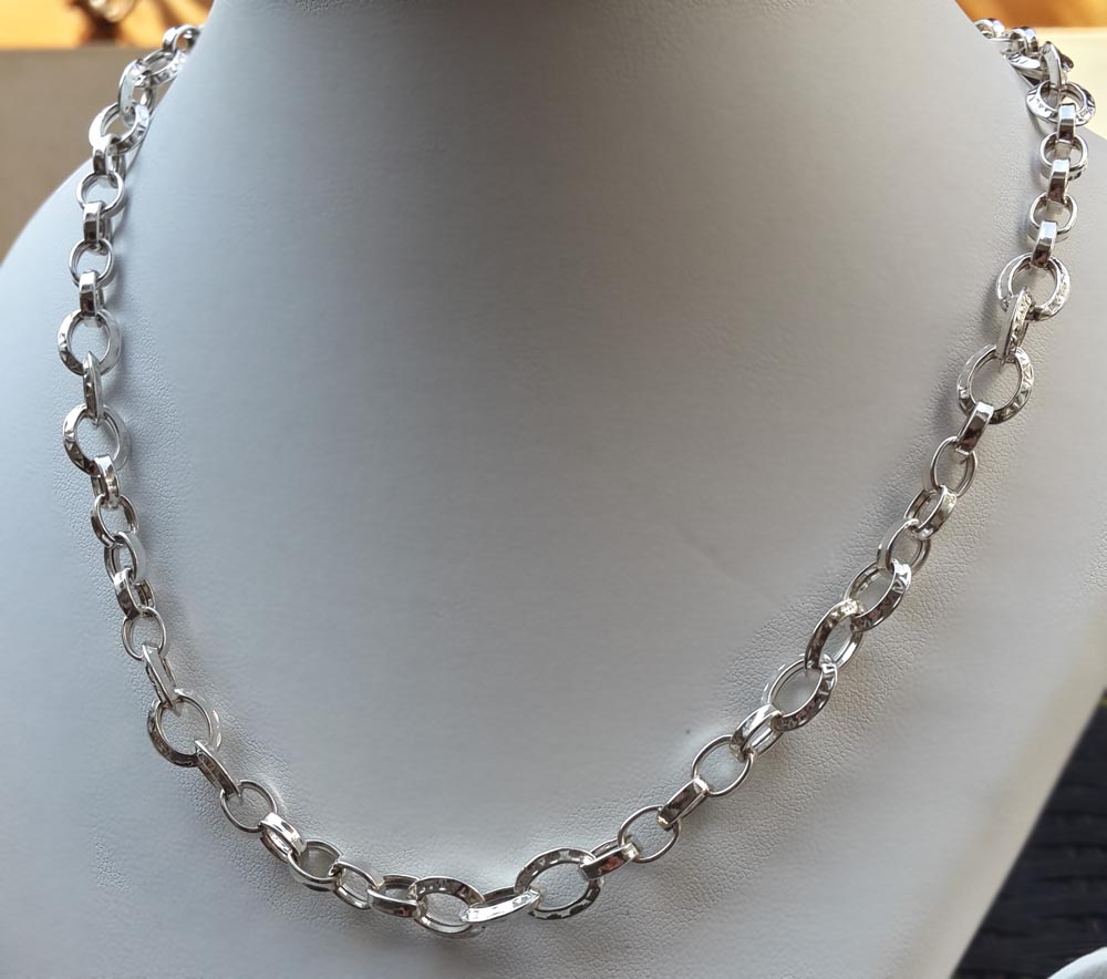 Silver Link Necklace - Jewelry Women Accessories | World Art Community