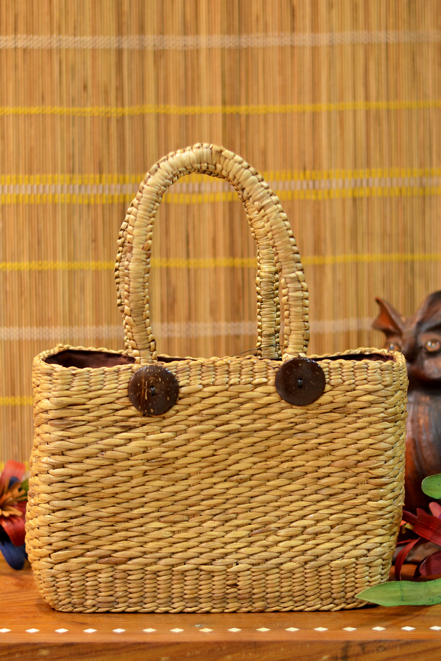 Buy Kauna Grass U Shaped Tote Bag Online on Brown Living | Tote Bag