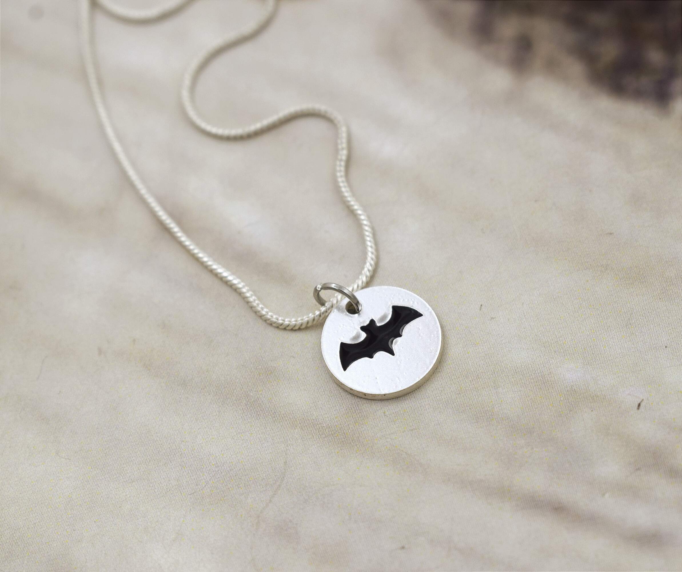 Transformation Bat Symbolism Sterling Silver Necklace – Jen Downey