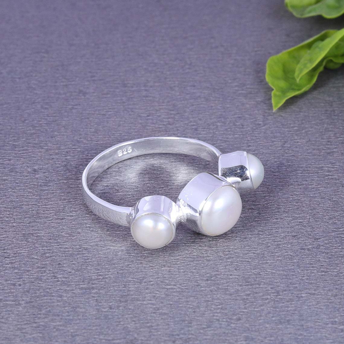 Modern Fresh Water Pearl Ring 925 Sterling Silver For Women, Weight: 5.76  Gm, Free at Rs 1728/piece in Jaipur