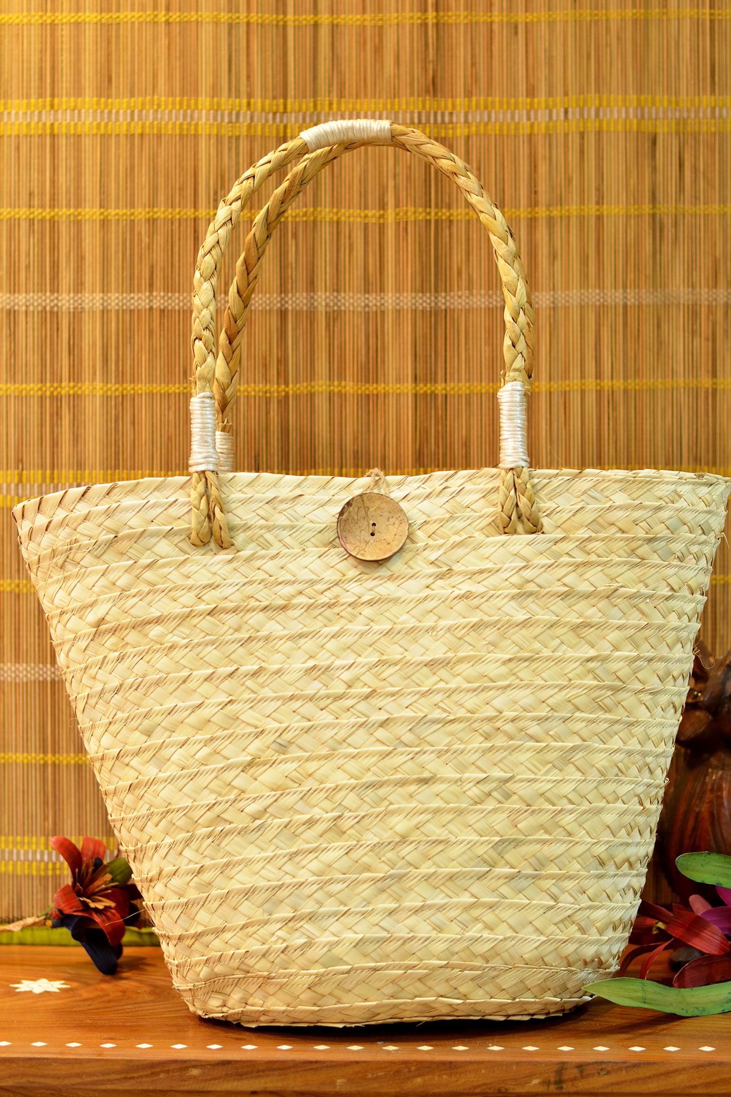 Elegant Natural Kauna Handbags - Set of 2