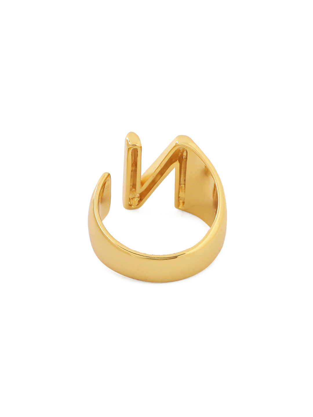 Buy Kanak Jewels Love Heart Initial Letter N Valentine for Girls stylish design  Gold plated ring at Amazon.in