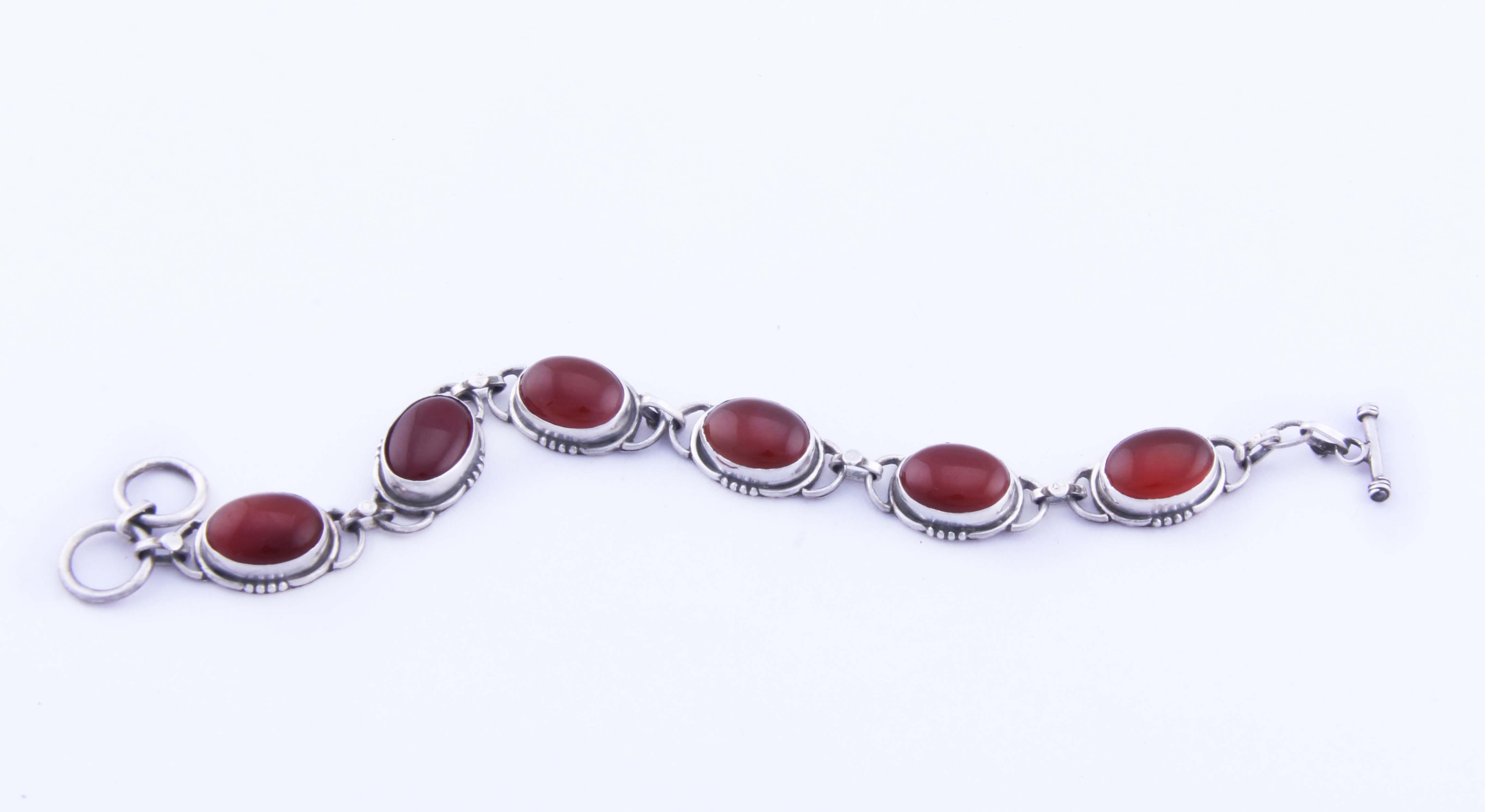 Carnelian Stone Women Silver Bracelet JJH-B-3 - Jewelry Women ...