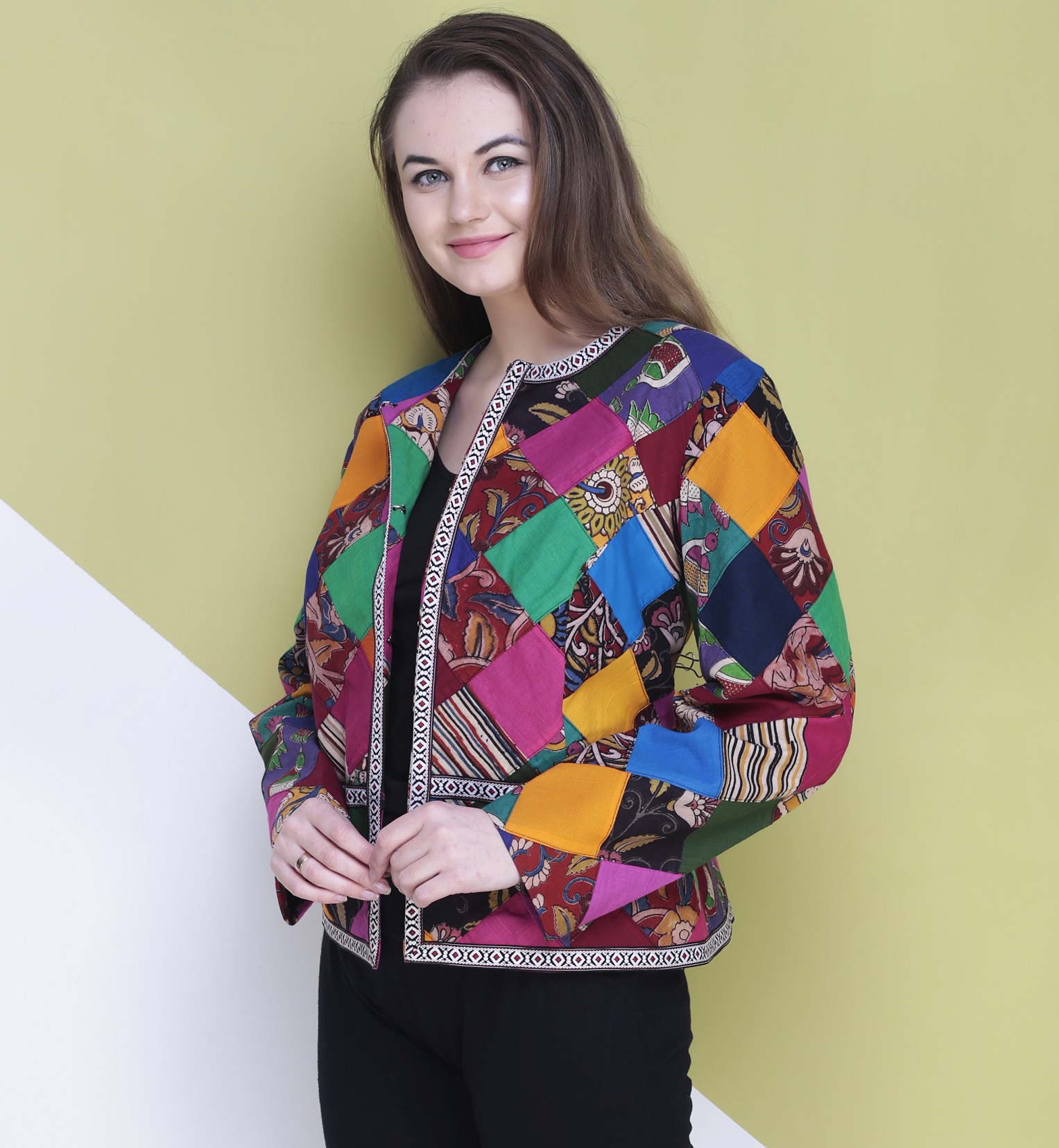 Buy Tandul Women's Jacket__Multicolor Jacket with Unique Design Full Sleeve  Jacket with Winter Over Coat Jacket, Boost Your Style with Casual Jacket  for Women & Girls Small Size at Amazon.in