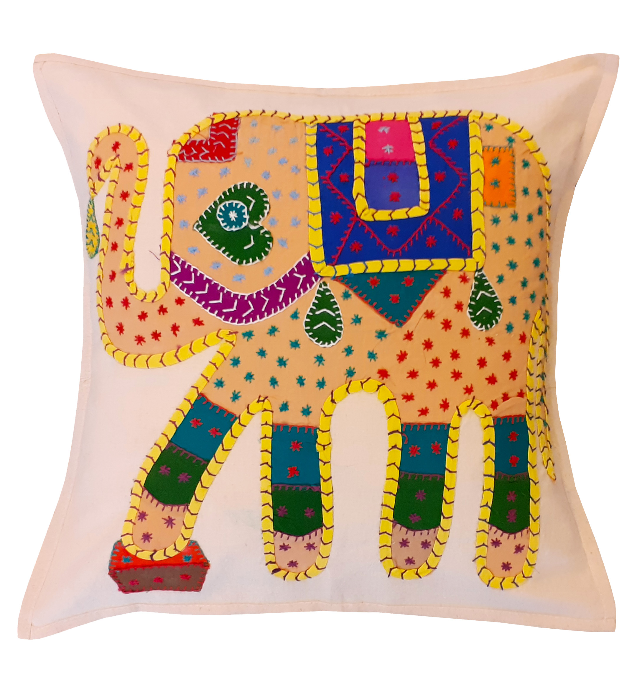 Applique Work Handmade Cushion Covers -Set of 2 - Cushions & Covers ...