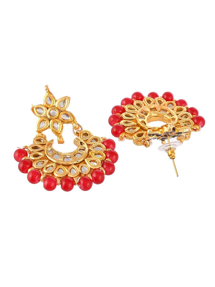 Earrings Gold Red Stone | Fine Earrings Stones Red Gold | Garnet Gold  Earrings - 18k - Aliexpress