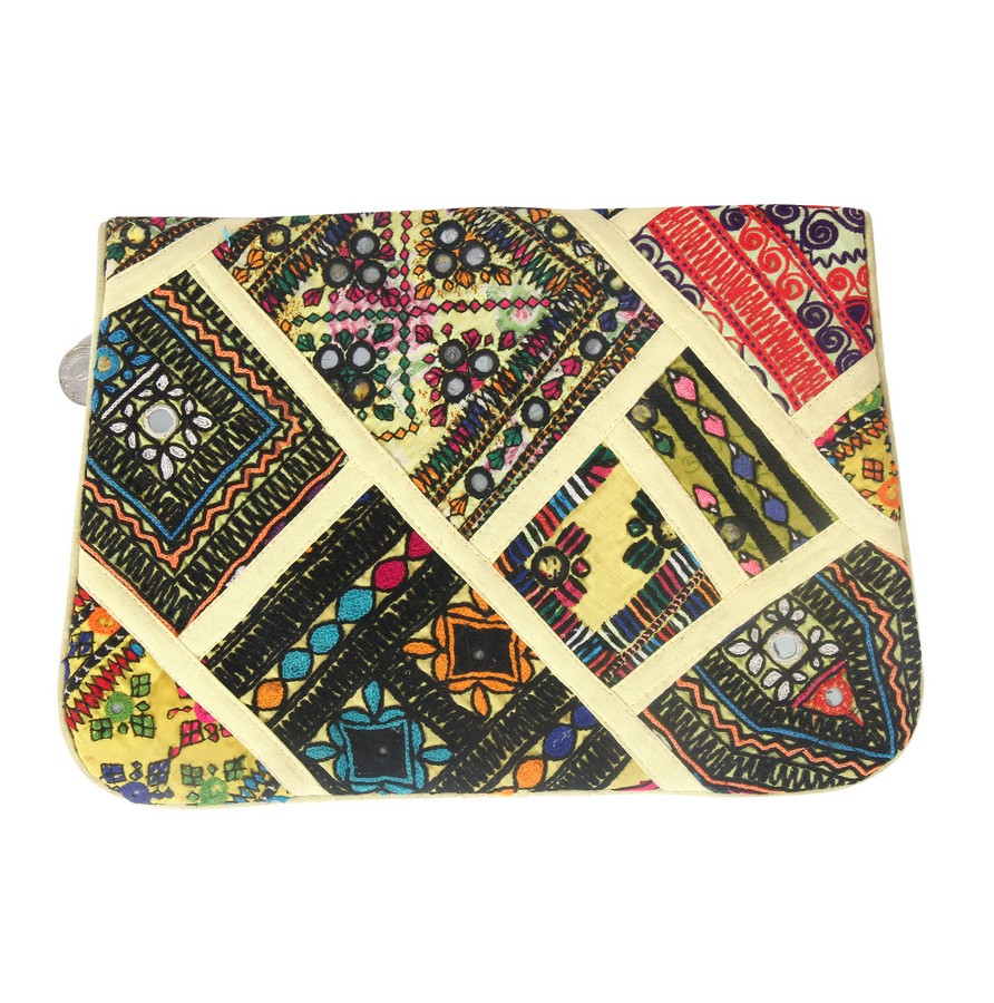 Jaipur Textile Hub Women Colourful Cotton Clutch Bag#JTH-BAG-115 - Bags ...