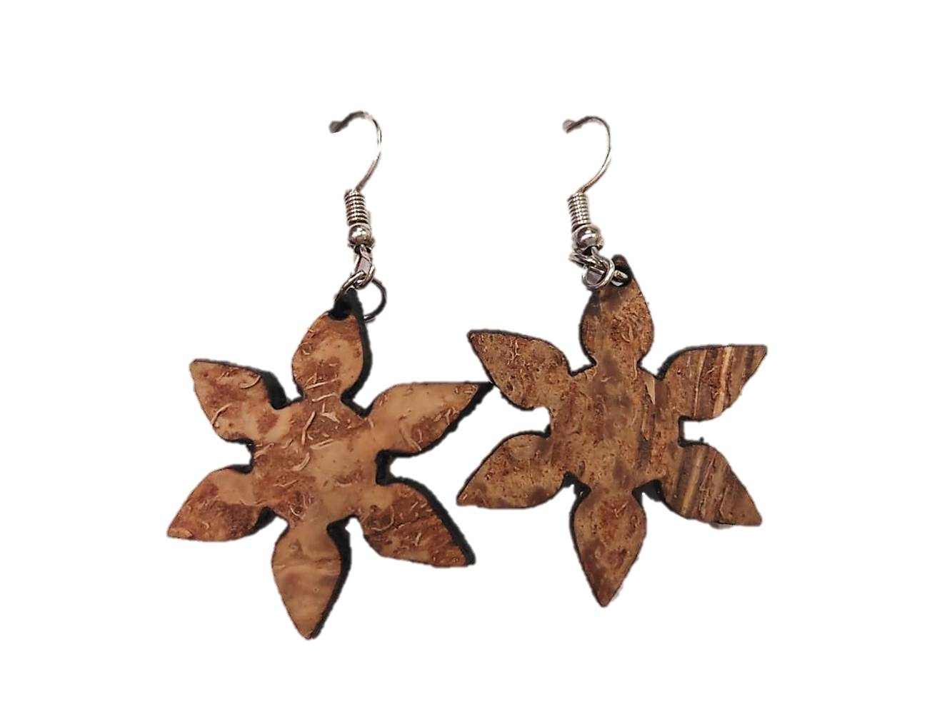 Coconut Shell Earrings Squre Shape at Rs 255.00 | Shell Earring | ID:  2851089346948