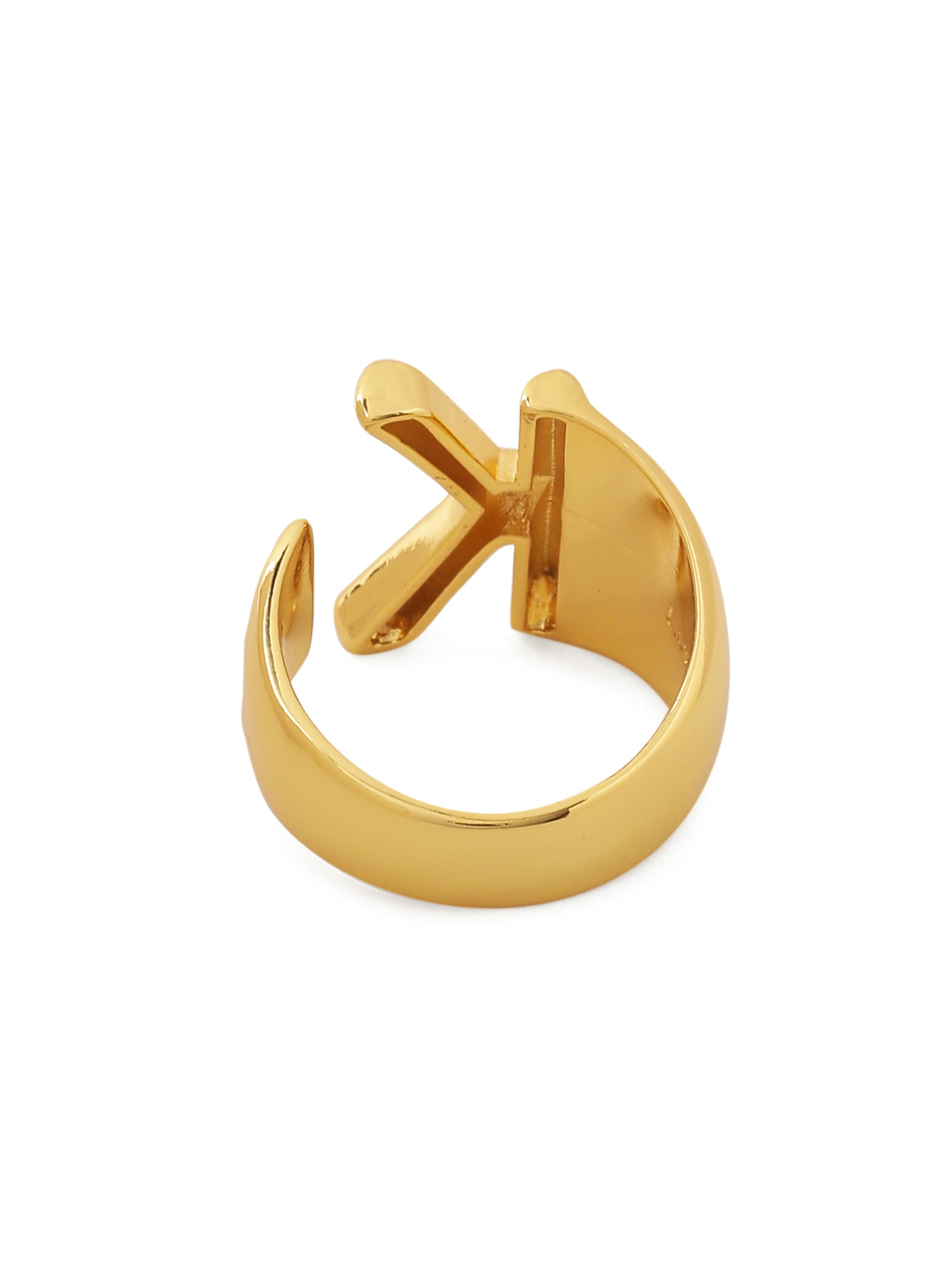 Gold Initial K Ring – Segal Jewelry