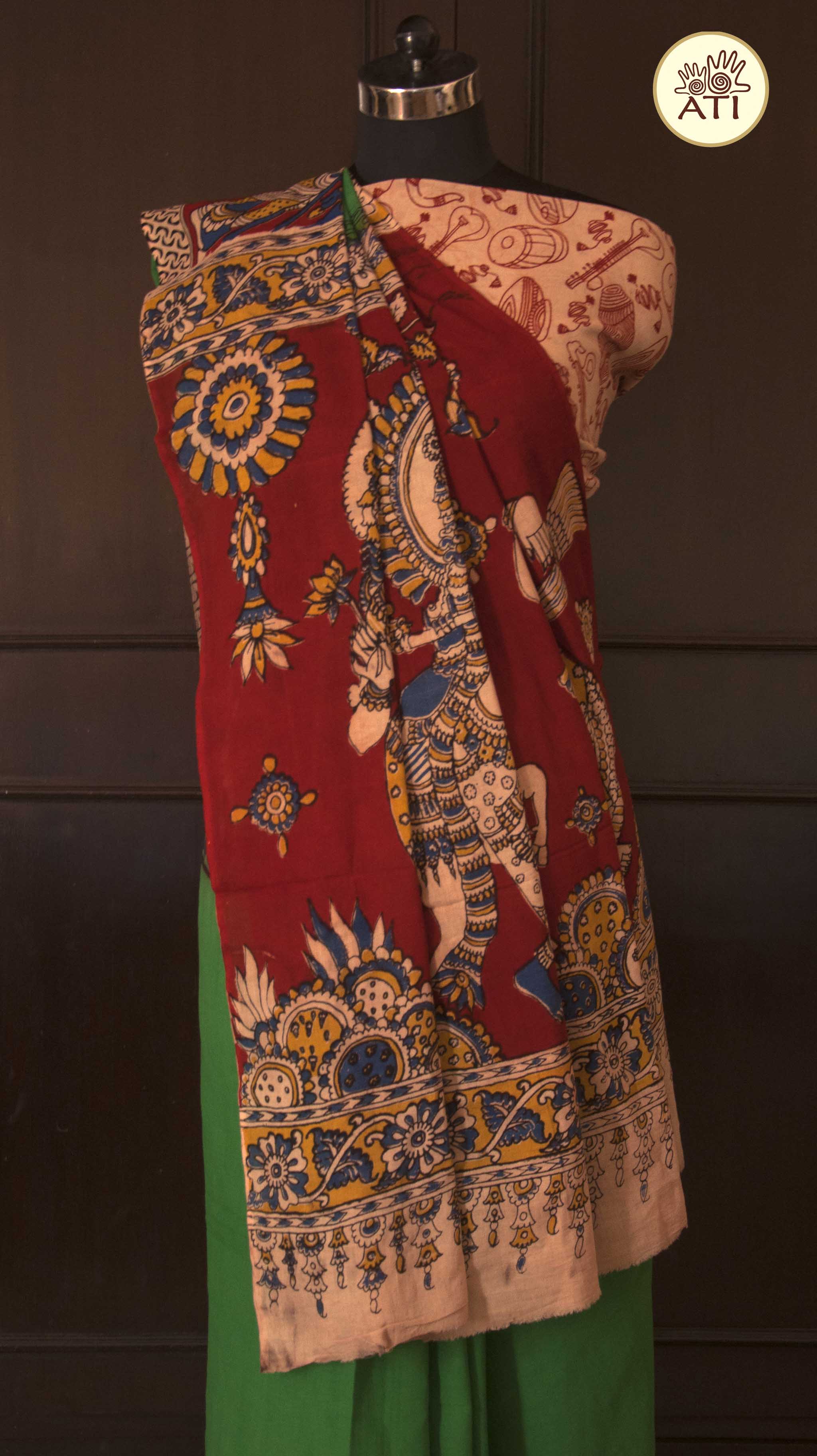 Kalamkari saree-3 - Kalamkari Printing & Dyeing Crafts | World Art ...