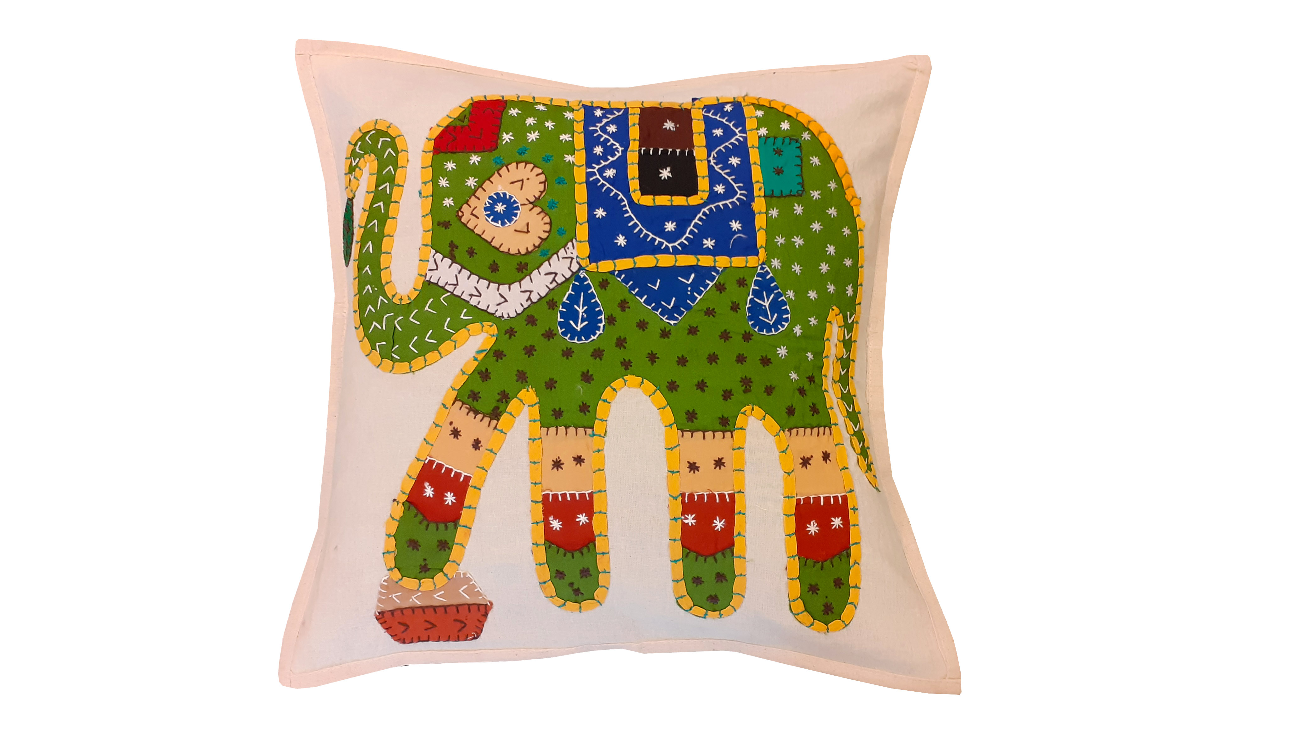 Applique Work Cotton Cushion Covers -Set of 2 - Cushions & Covers Home ...