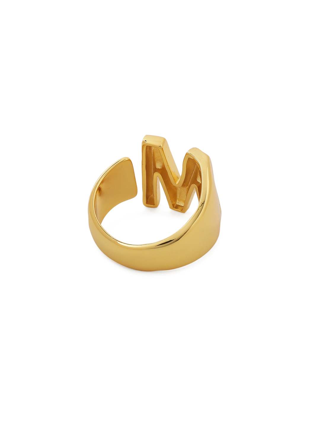 Initial Ring-M - Art Jewelry Women Accessories | World Art Community