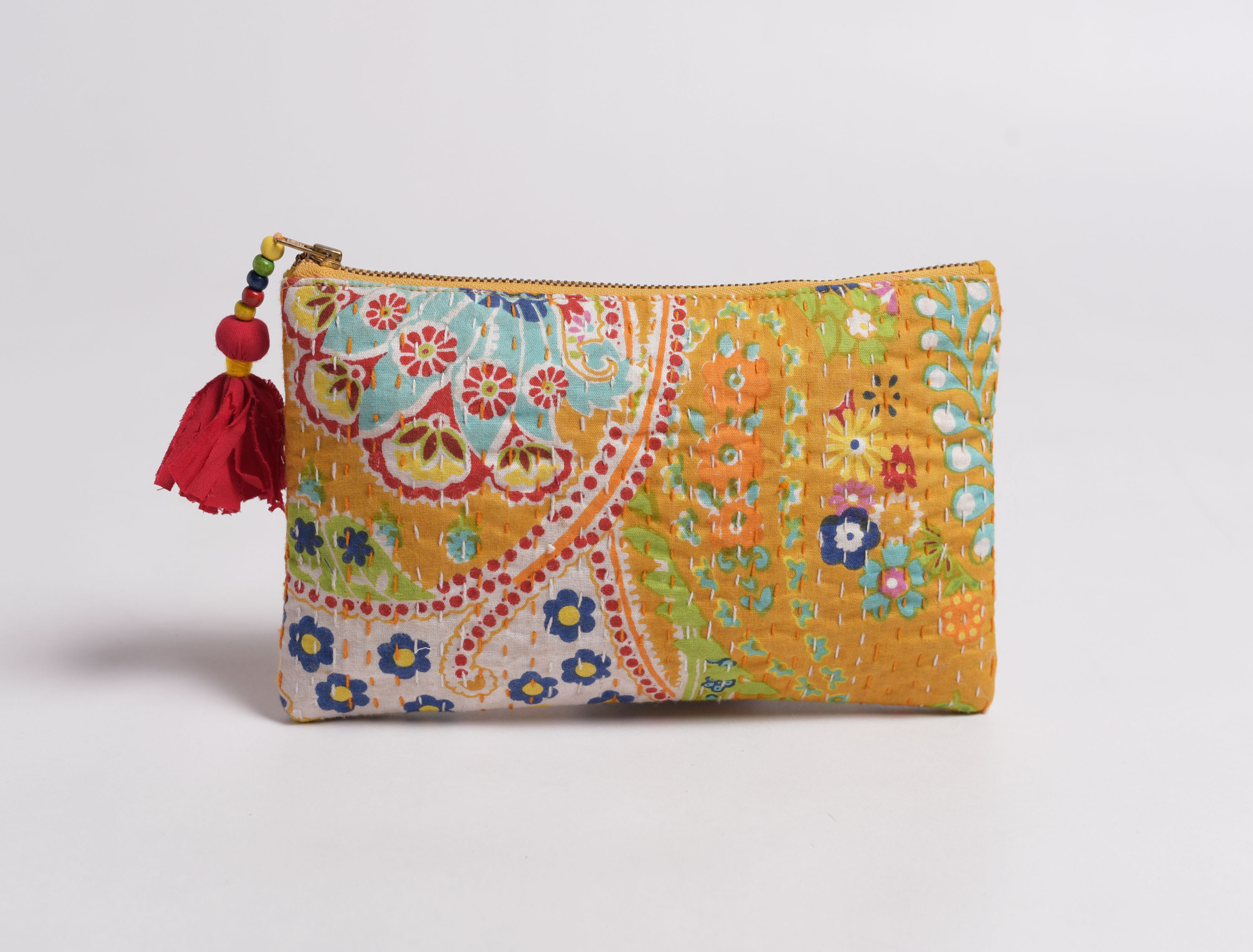 Yellow zipper pouch - Bags and Belts Women Accessories | World Art ...