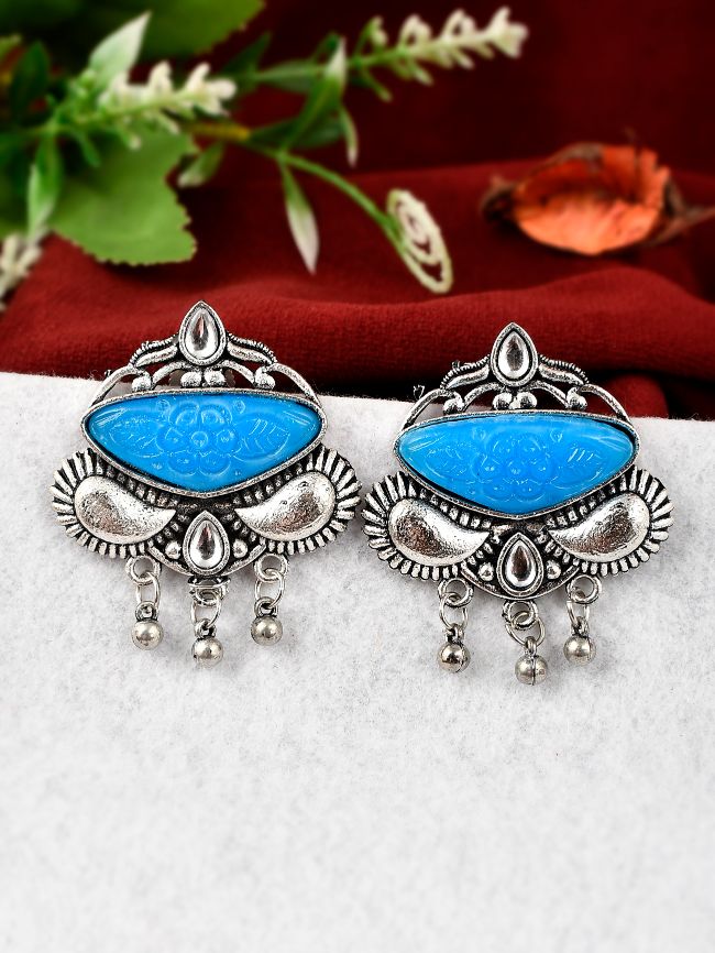 Amazon.com: Rhinestones And Blue Stone Earrings